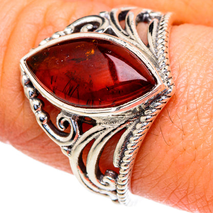 Baltic Amber Rings handcrafted by Ana Silver Co - RING98088