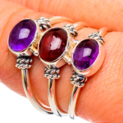 Amethyst Rings handcrafted by Ana Silver Co - RING98094