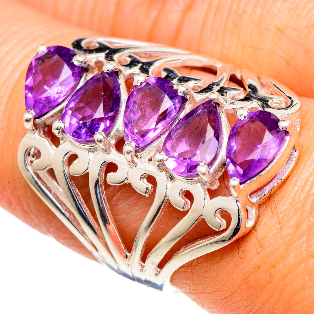 Amethyst Rings handcrafted by Ana Silver Co - RING98098