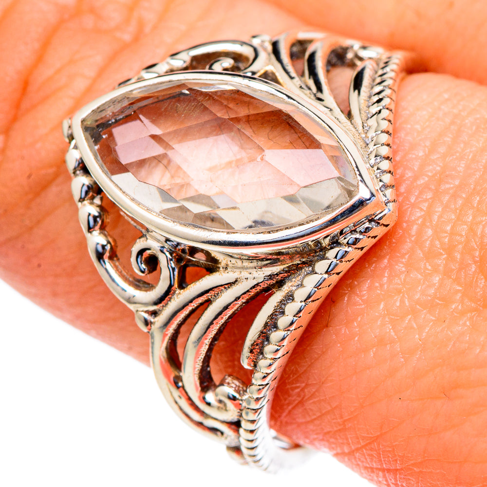 White Quartz Rings handcrafted by Ana Silver Co - RING98101