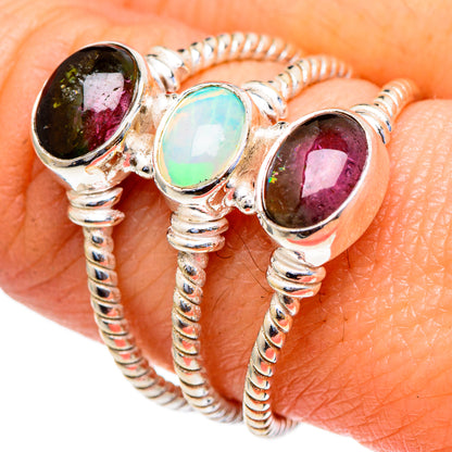 Ethiopian Opal Rings handcrafted by Ana Silver Co - RING98107