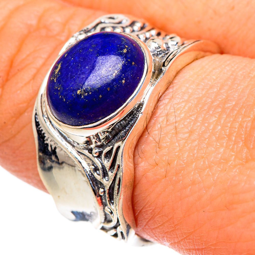 Lapis Lazuli Rings handcrafted by Ana Silver Co - RING98110