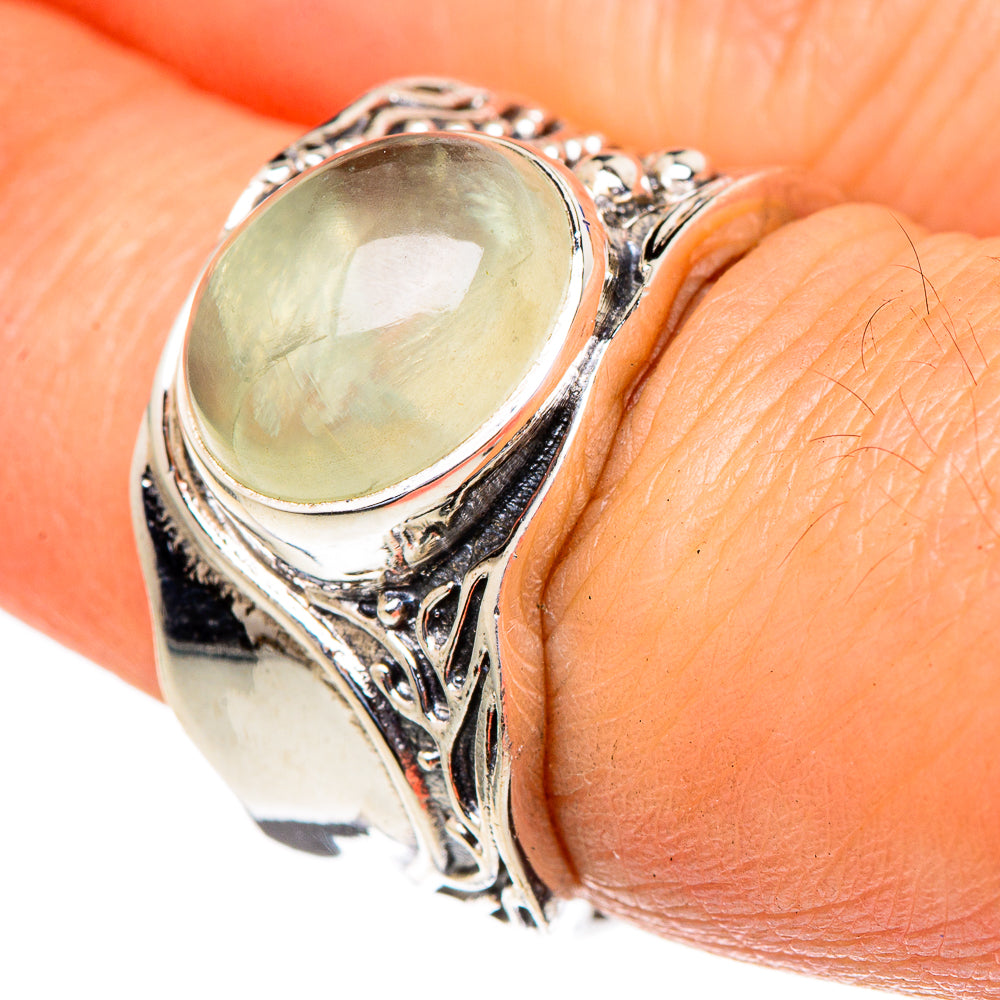 Prehnite Rings handcrafted by Ana Silver Co - RING98117