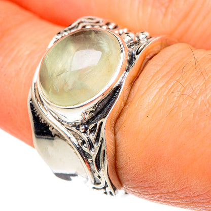 Prehnite Rings handcrafted by Ana Silver Co - RING98117