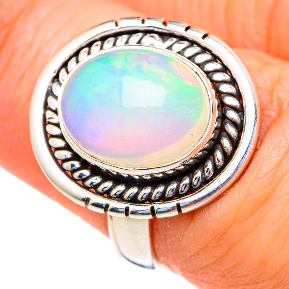 Ethiopian Opal Rings handcrafted by Ana Silver Co - RING98140