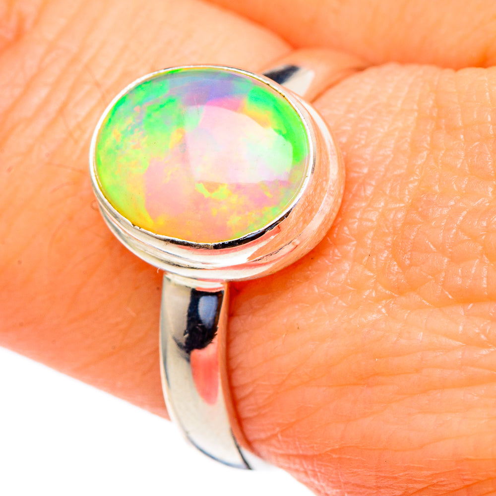 Ethiopian Opal Rings handcrafted by Ana Silver Co - RING98142