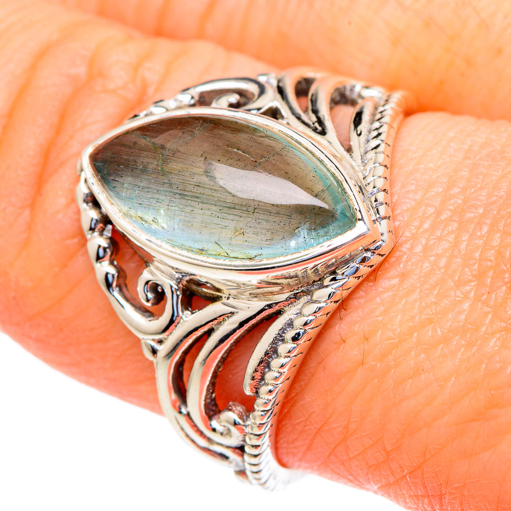Aqua Chalcedony Rings handcrafted by Ana Silver Co - RING98143