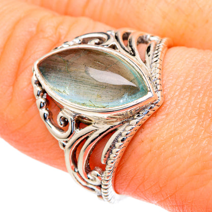 Aqua Chalcedony Rings handcrafted by Ana Silver Co - RING98143