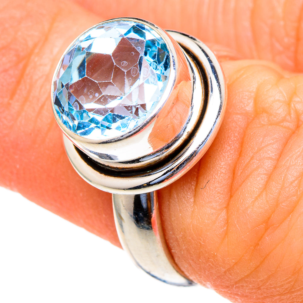 Blue Topaz Rings handcrafted by Ana Silver Co - RING98144