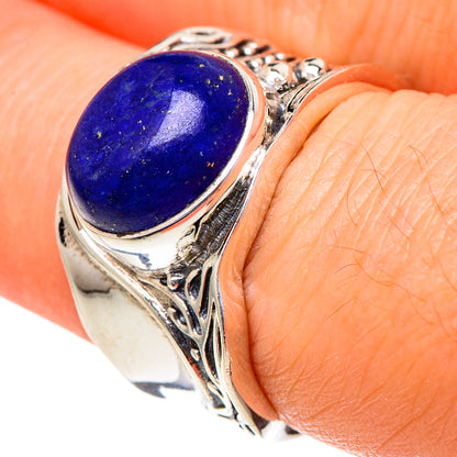 Lapis Lazuli Rings handcrafted by Ana Silver Co - RING98150