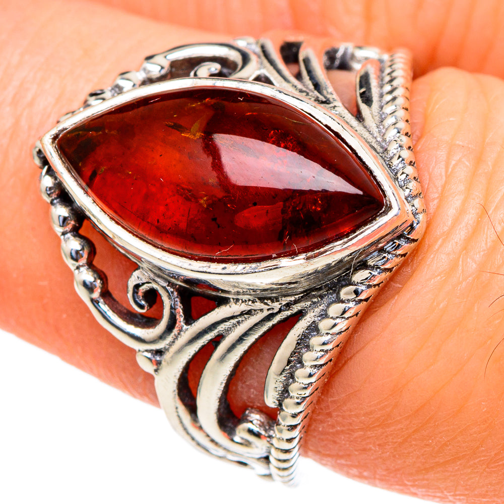 Baltic Amber Rings handcrafted by Ana Silver Co - RING98156