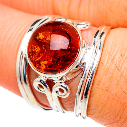 Baltic Amber Rings handcrafted by Ana Silver Co - RING98157