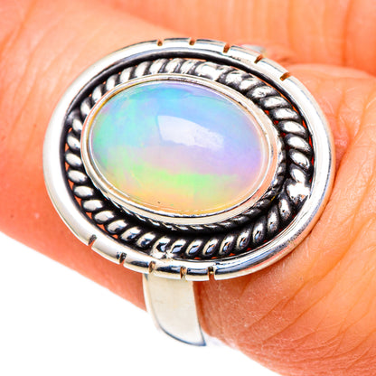 Ethiopian Opal Rings handcrafted by Ana Silver Co - RING98171