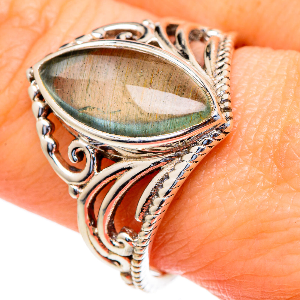 Aqua Chalcedony Rings handcrafted by Ana Silver Co - RING98173