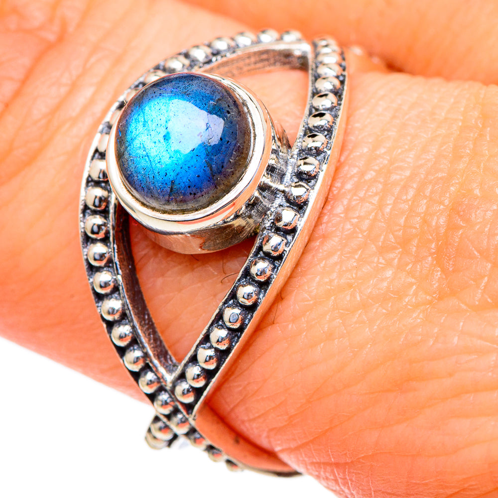 Labradorite Rings handcrafted by Ana Silver Co - RING98178
