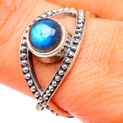 Labradorite Rings handcrafted by Ana Silver Co - RING98178