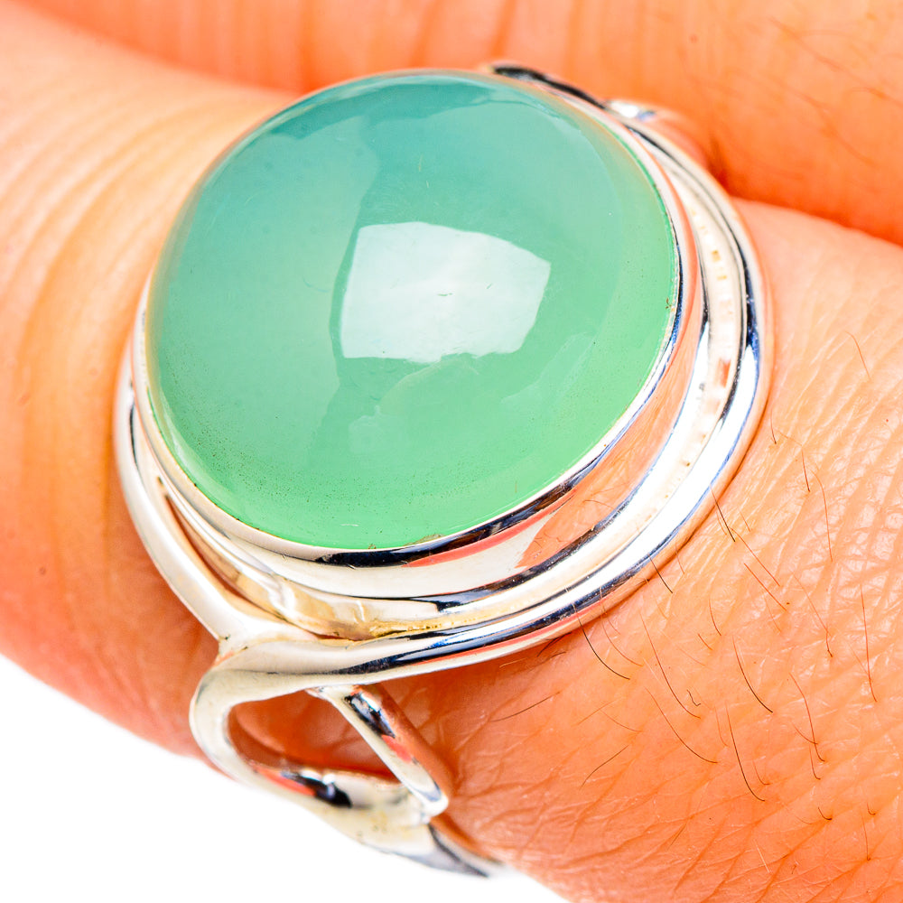 Chrysoprase Rings handcrafted by Ana Silver Co - RING98179