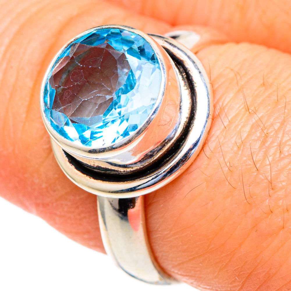 Blue Topaz Rings handcrafted by Ana Silver Co - RING98180