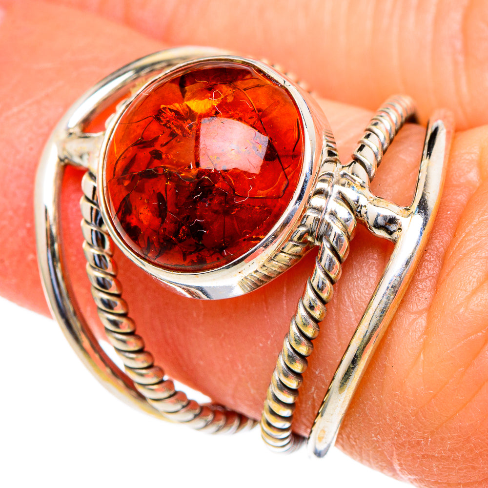 Baltic Amber Rings handcrafted by Ana Silver Co - RING98185