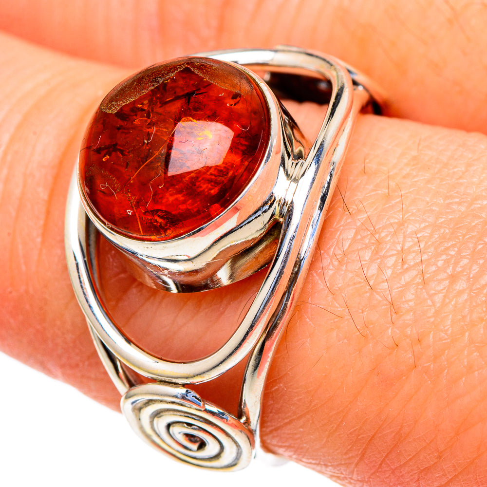 Baltic Amber Rings handcrafted by Ana Silver Co - RING98187