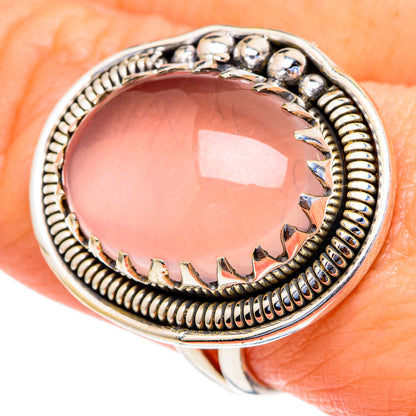Rose Quartz Rings handcrafted by Ana Silver Co - RING98190