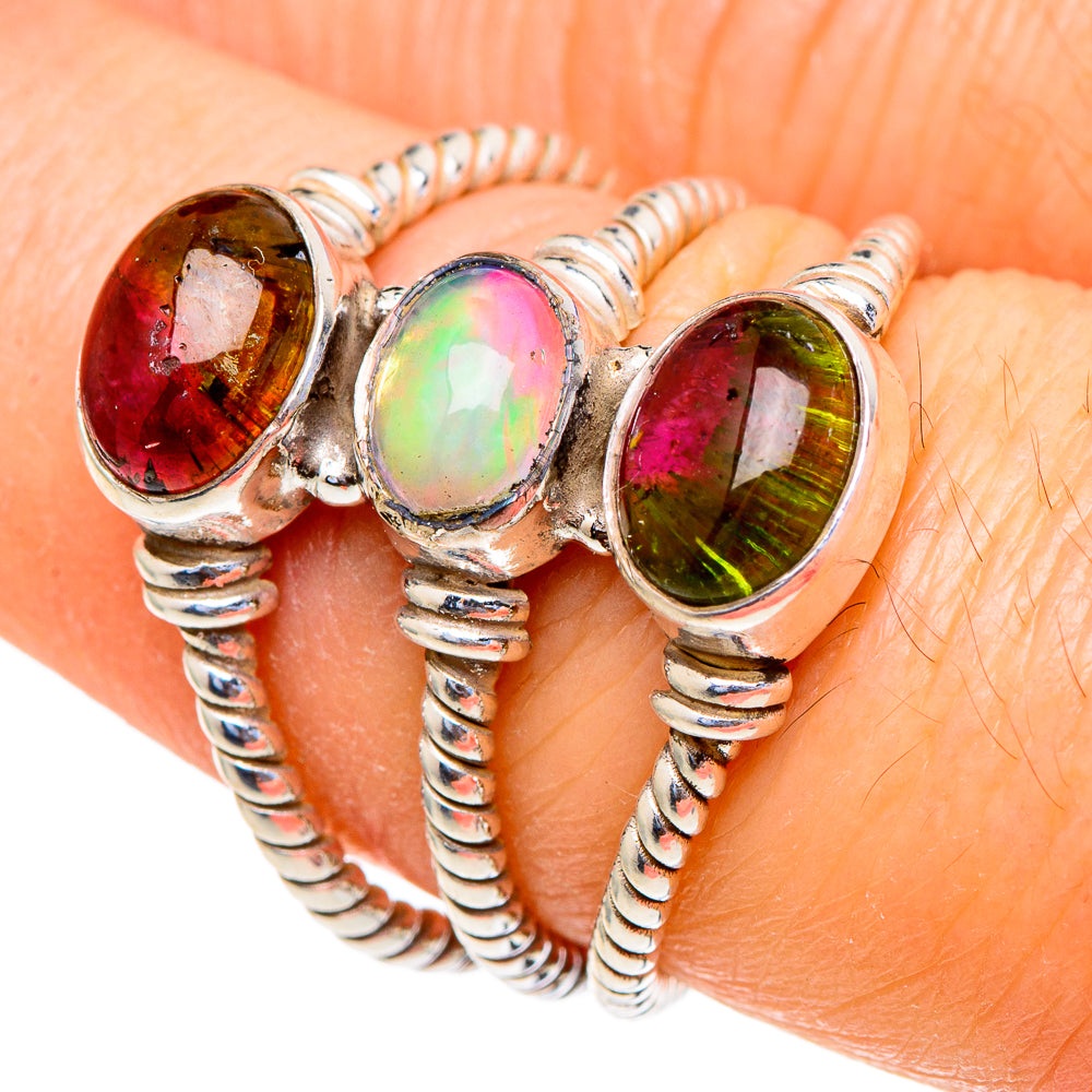 Ethiopian Opal Rings handcrafted by Ana Silver Co - RING98200