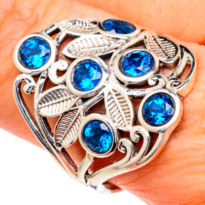 Faceted Apatite Rings handcrafted by Ana Silver Co - RING98202