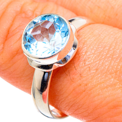 Blue Topaz Rings handcrafted by Ana Silver Co - RING98207