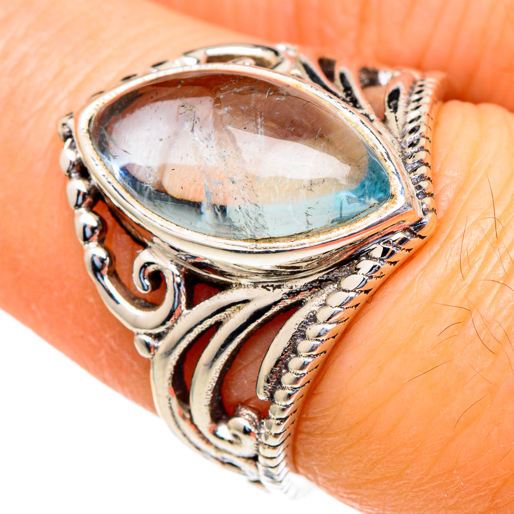 Aquamarine Rings handcrafted by Ana Silver Co - RING98208