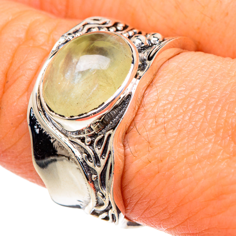 Prehnite Rings handcrafted by Ana Silver Co - RING98211