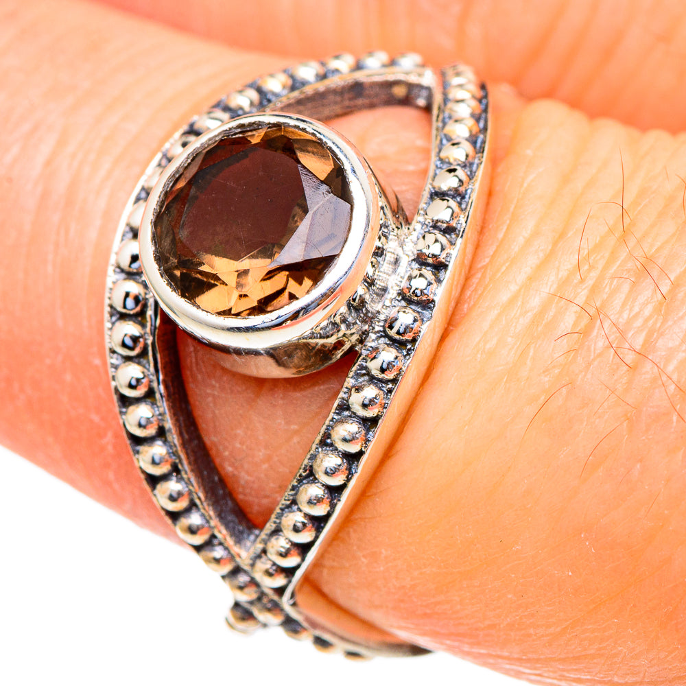 Smoky Quartz Rings handcrafted by Ana Silver Co - RING98215