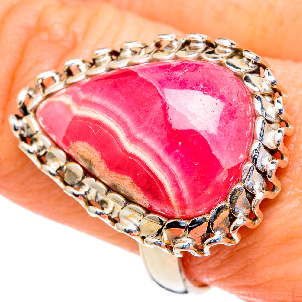 Rhodochrosite Rings handcrafted by Ana Silver Co - RING98219