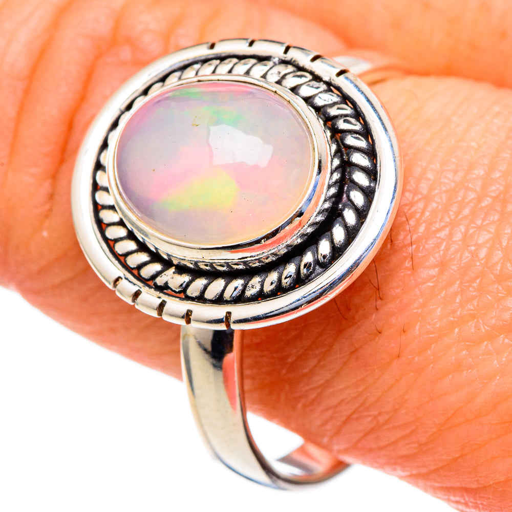 Ethiopian Opal Rings handcrafted by Ana Silver Co - RING98230