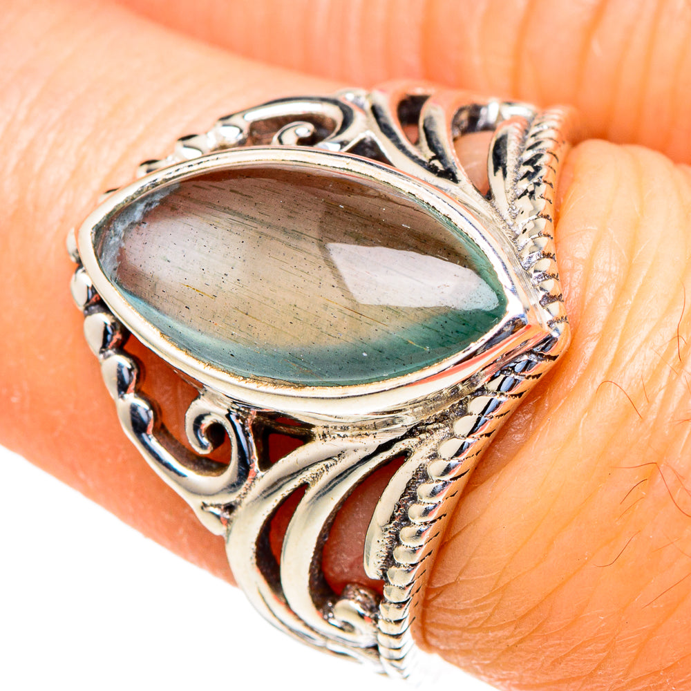 Aqua Chalcedony Rings handcrafted by Ana Silver Co - RING98232