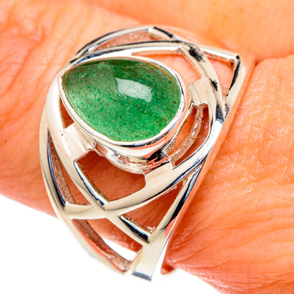 Green Aventurine Rings handcrafted by Ana Silver Co - RING98239