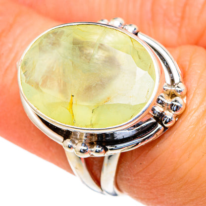 Prehnite Rings handcrafted by Ana Silver Co - RING98241