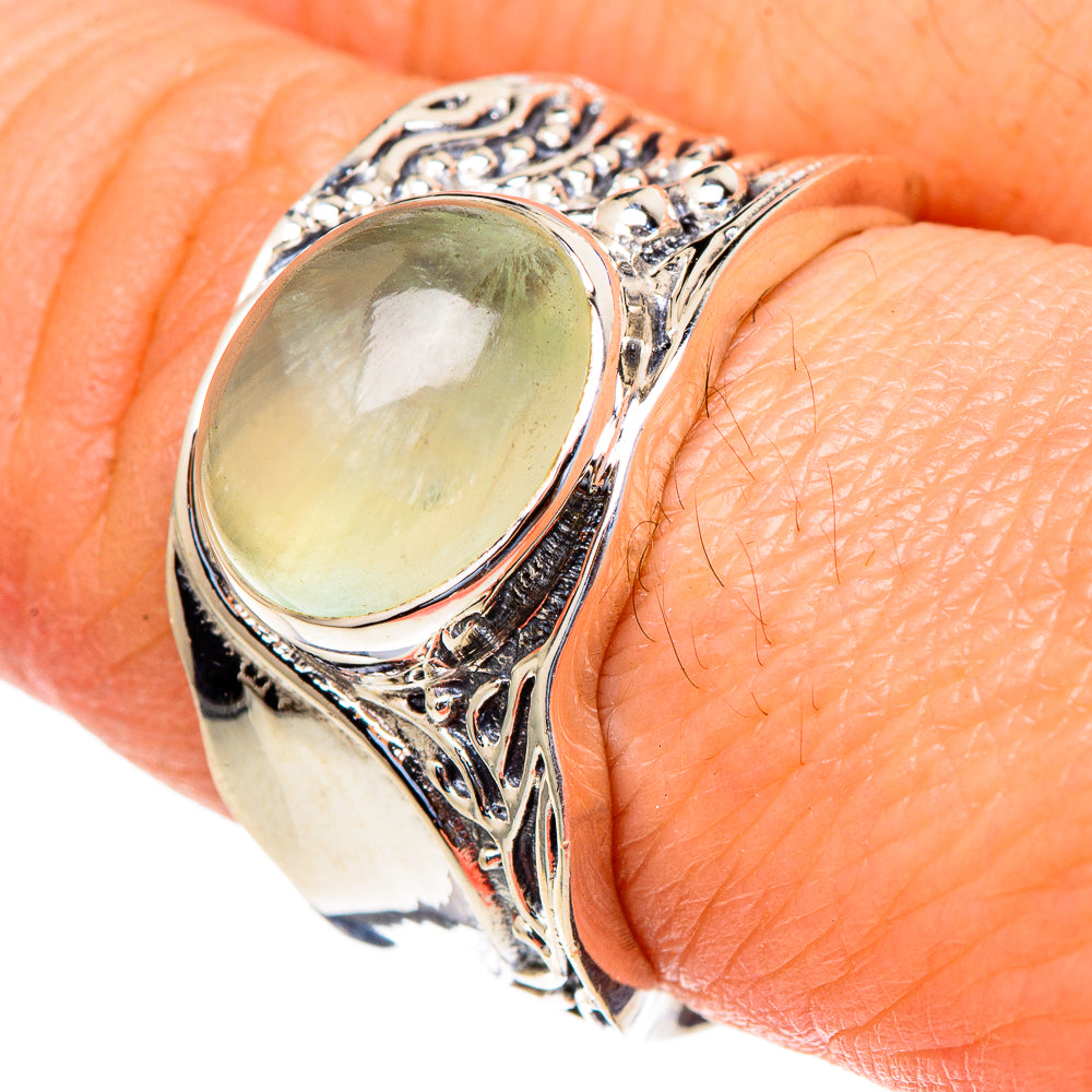 Prehnite Rings handcrafted by Ana Silver Co - RING98242