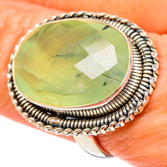 Prehnite Rings handcrafted by Ana Silver Co - RING98245