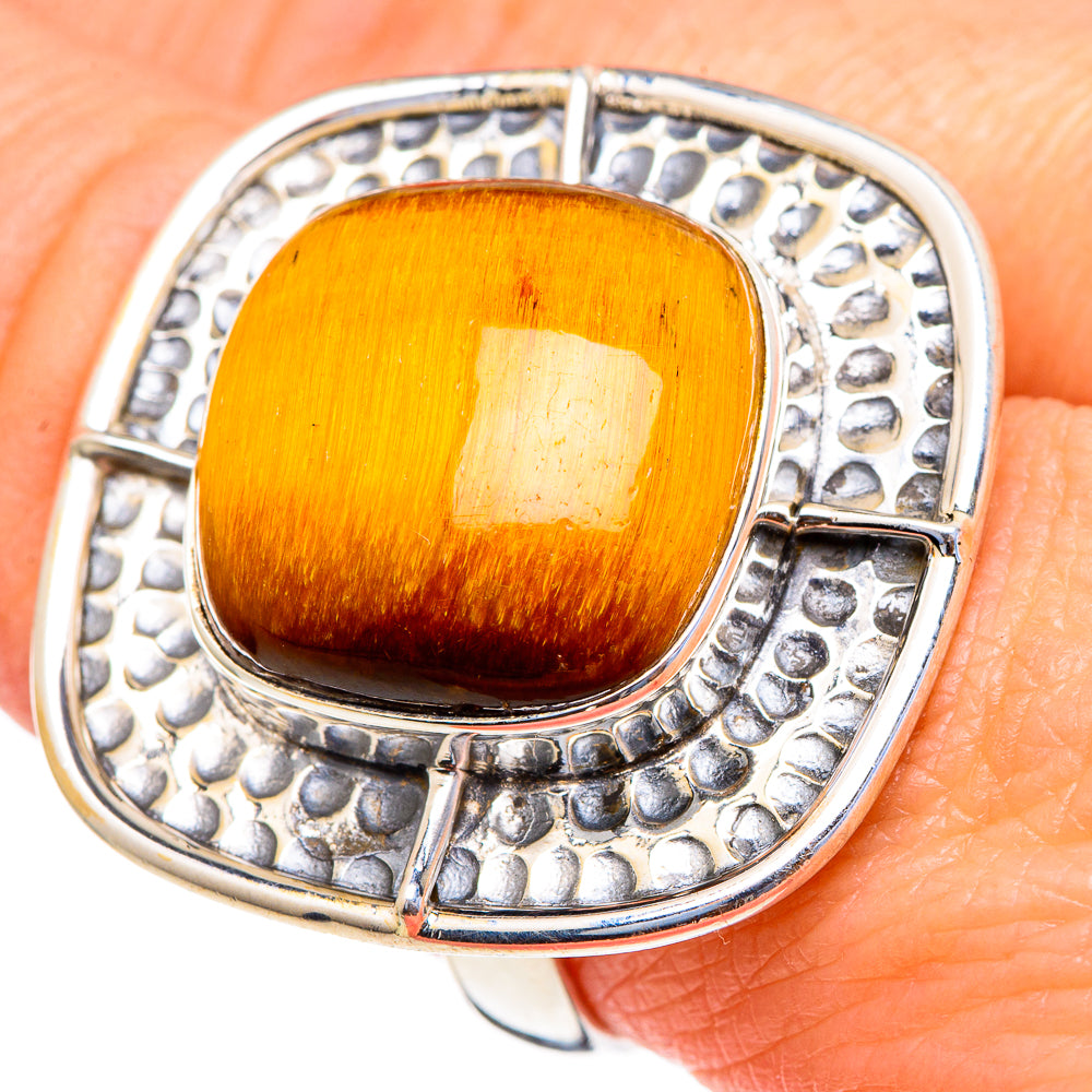 Tiger Eye Rings handcrafted by Ana Silver Co - RING98251