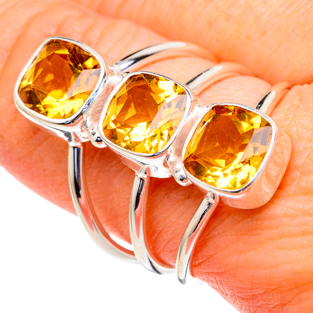 Citrine Rings handcrafted by Ana Silver Co - RING98256