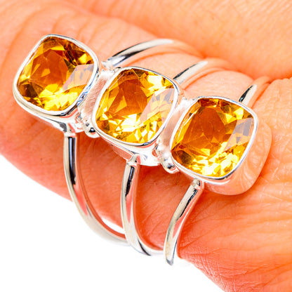 Citrine Rings handcrafted by Ana Silver Co - RING98256