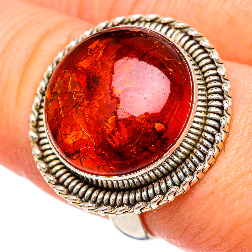 Baltic Amber Rings handcrafted by Ana Silver Co - RING98258