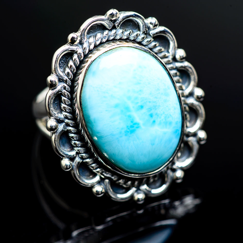 Larimar Rings handcrafted by Ana Silver Co - RING982624