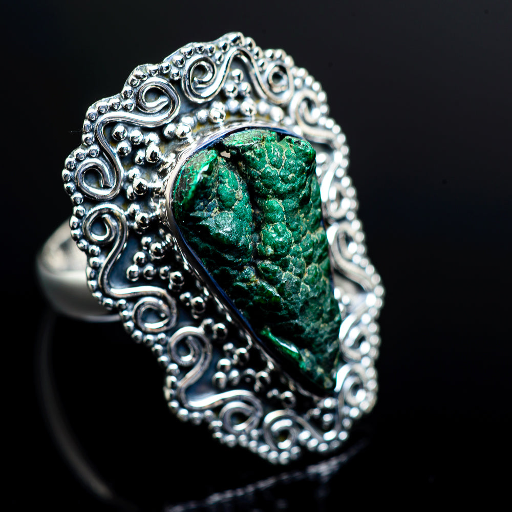 Blister Malachite Rings handcrafted by Ana Silver Co - RING982632