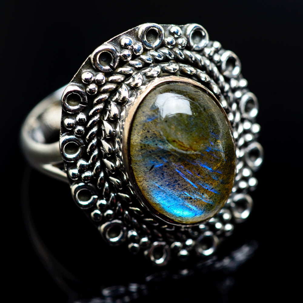 Labradorite Rings handcrafted by Ana Silver Co - RING982765