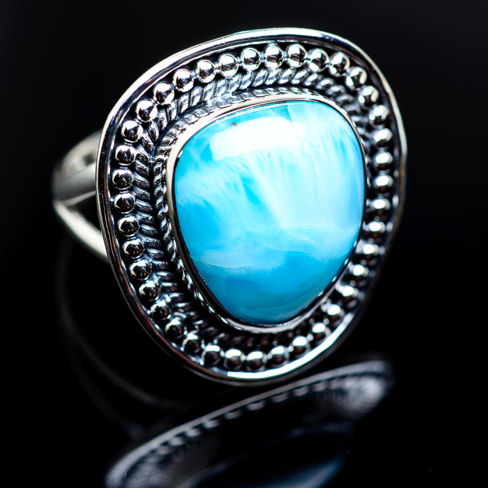 Larimar Rings handcrafted by Ana Silver Co - RING982777