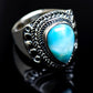 Larimar Rings handcrafted by Ana Silver Co - RING982779