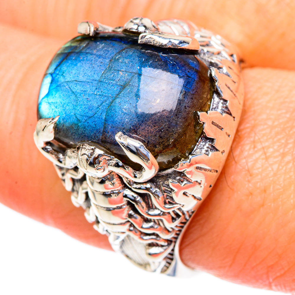 Labradorite Rings handcrafted by Ana Silver Co - RING98286