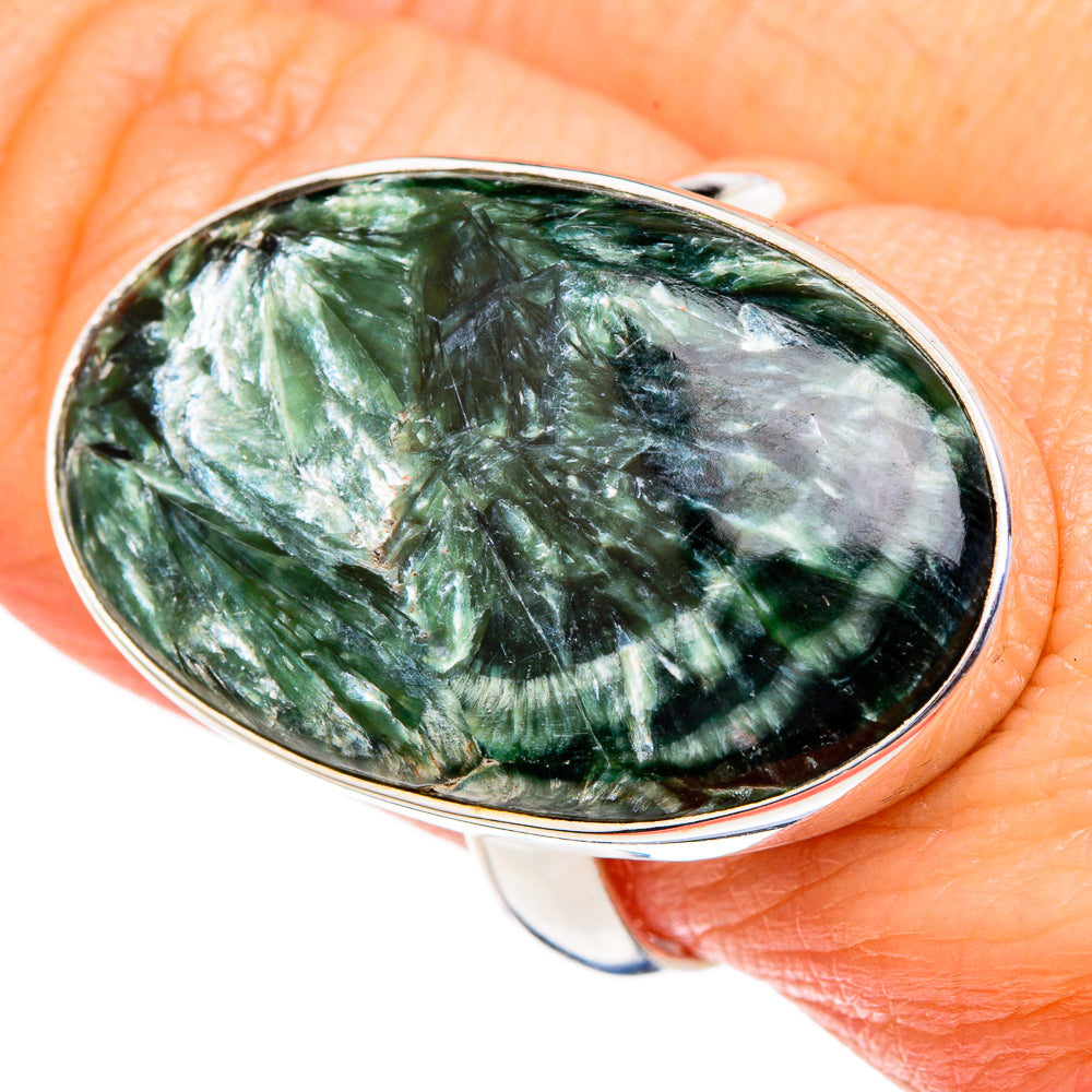 Seraphinite Rings handcrafted by Ana Silver Co - RING98288