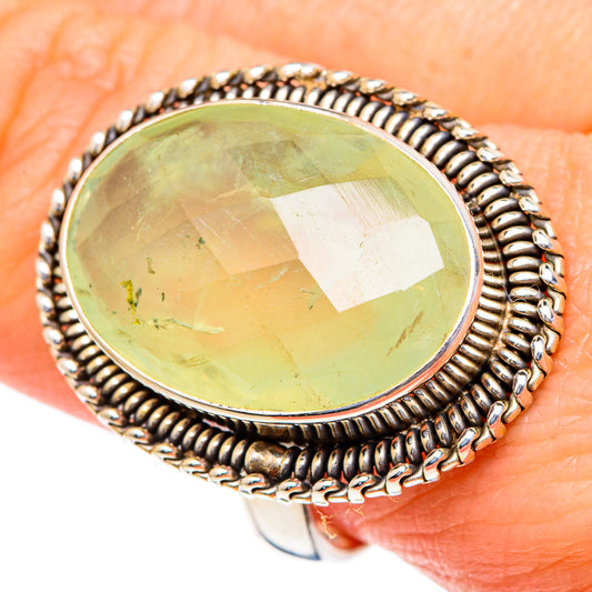 Prehnite Rings handcrafted by Ana Silver Co - RING98289